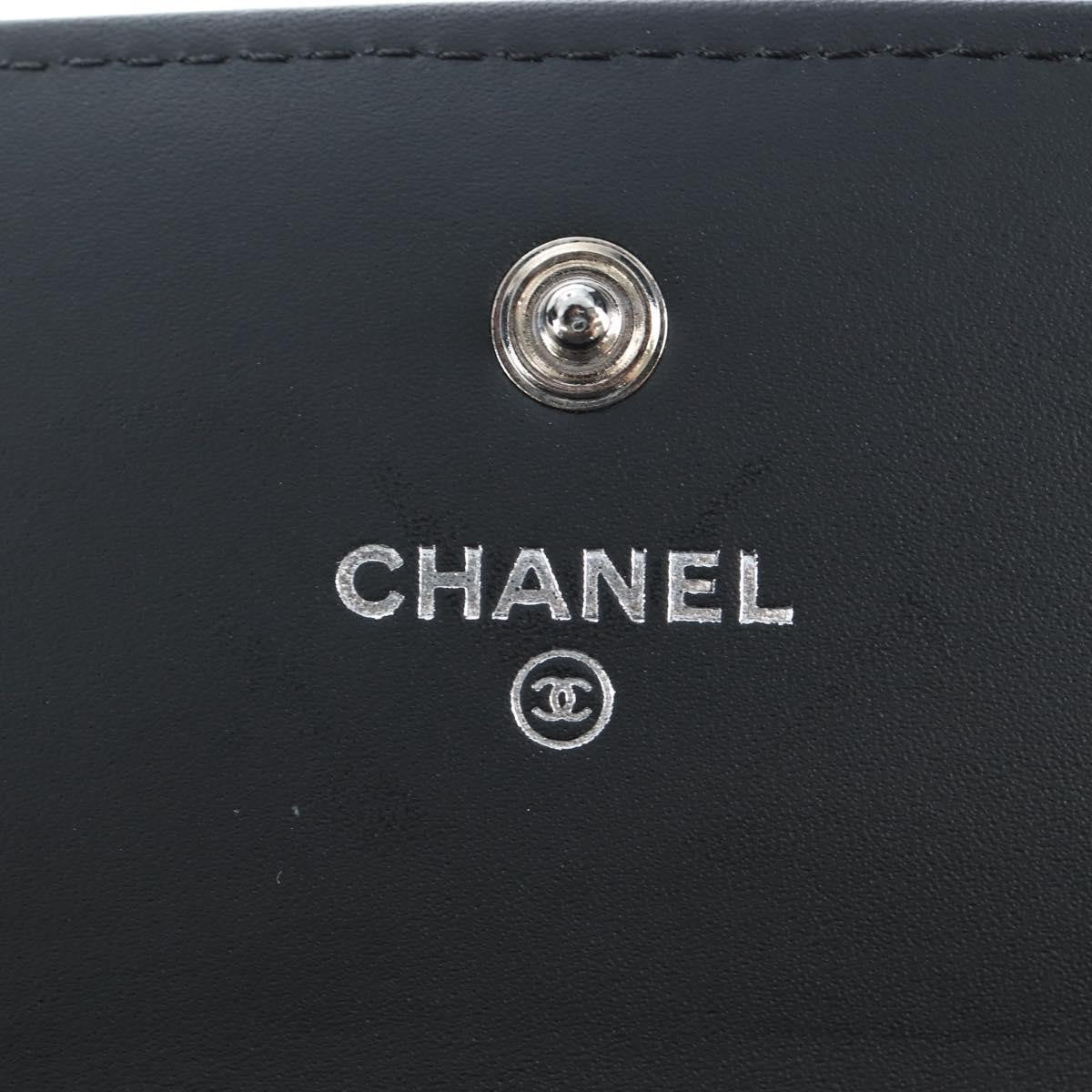 Chanel Cc French Flap Quilted Patent Leather Black Patent_Leather Wallets Accessory (Pre-Owned)
