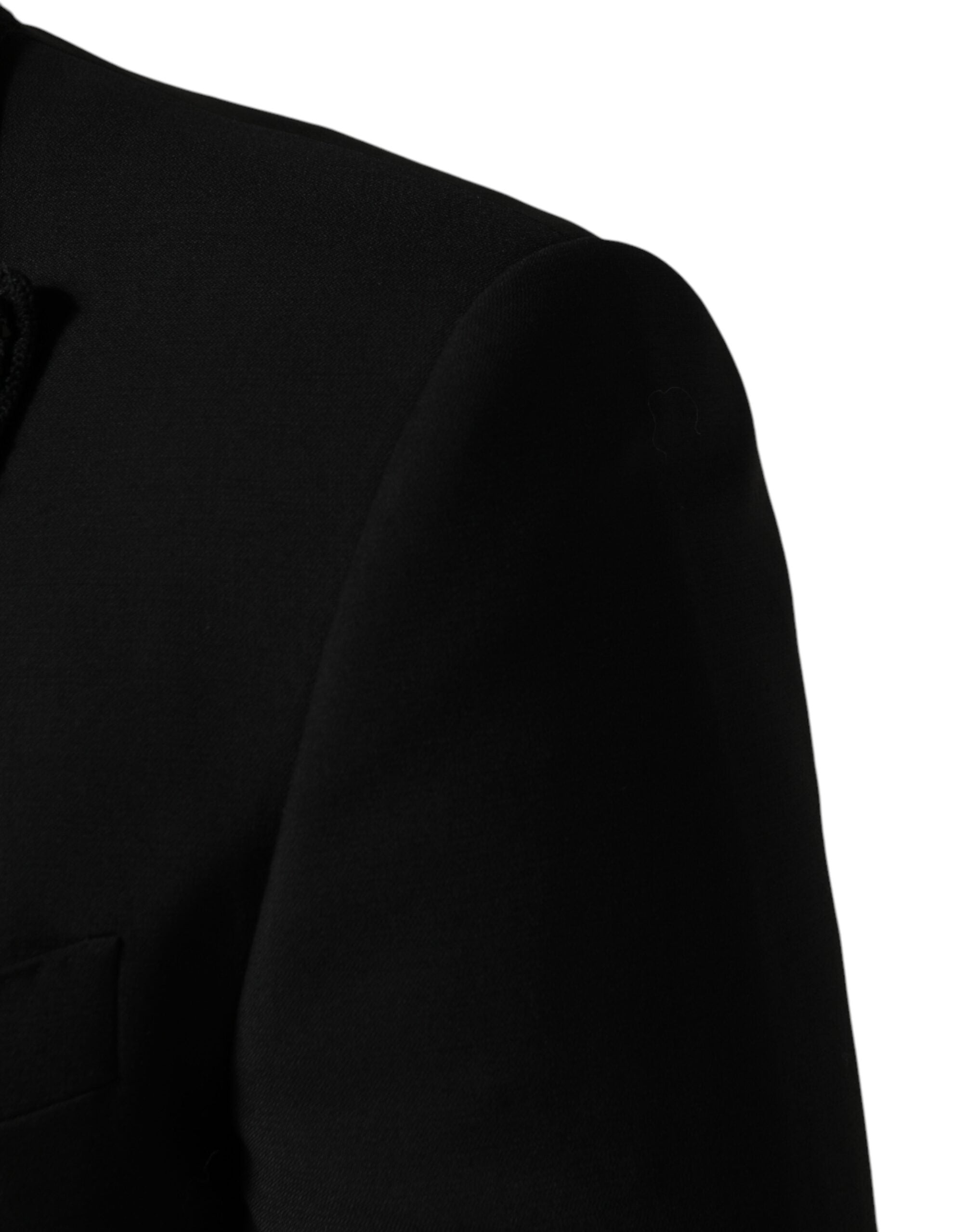 Dolce & Gabbana Dark Gray Wool Single Breasted 3 Piece Men Men's Suit (Pre-Owned)