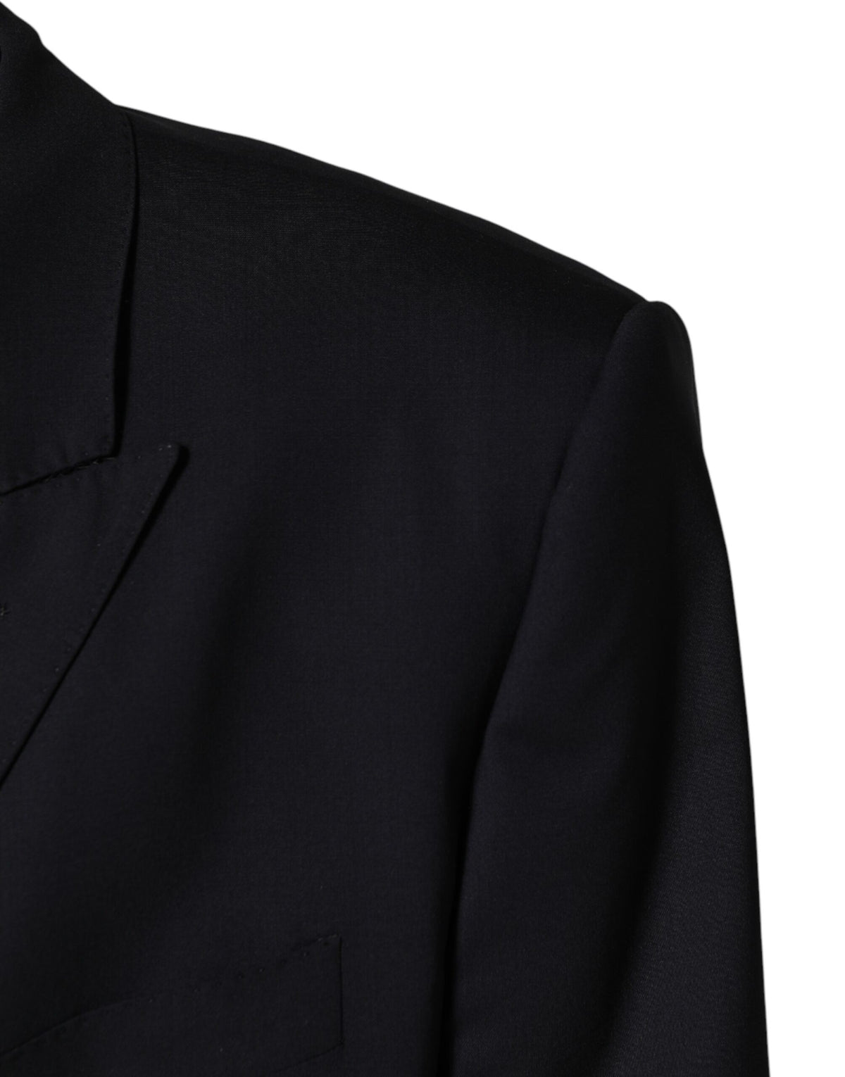 Dolce & Gabbana Blue Wool Double Breasted 2 Piece Men Men's Suit (Pre-Owned)