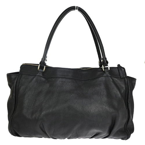 Gucci Abbey Black Canvas Handbag (Pre-Owned)