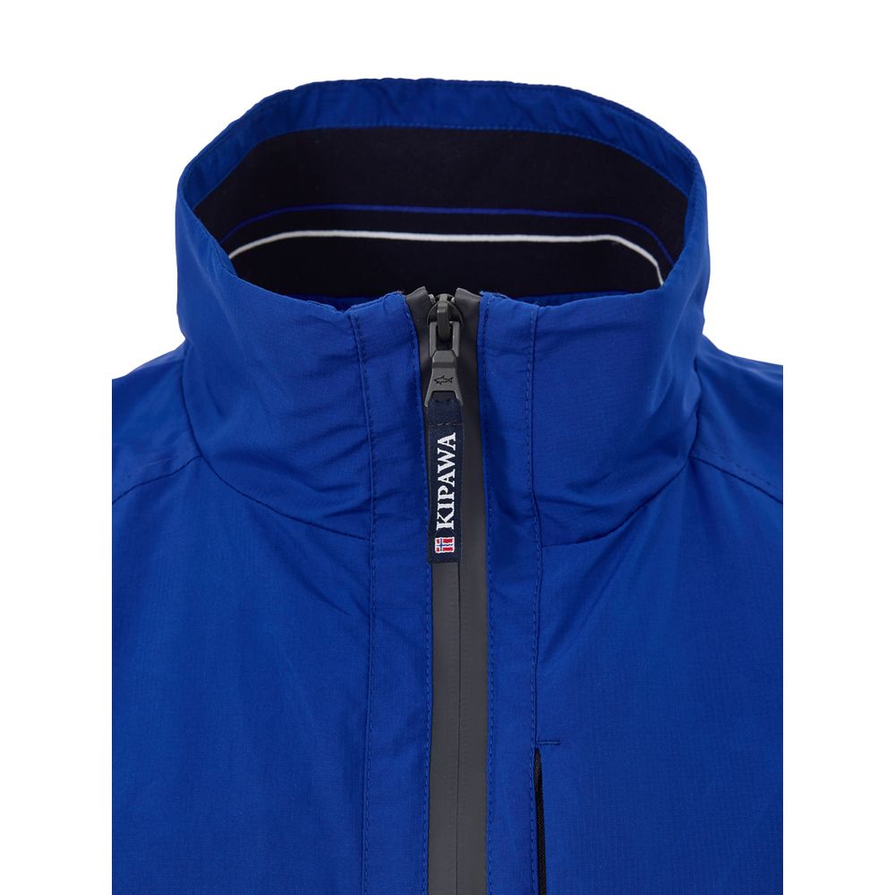 Paul & Shark Blue Polyester Sleveless Men's Jacket