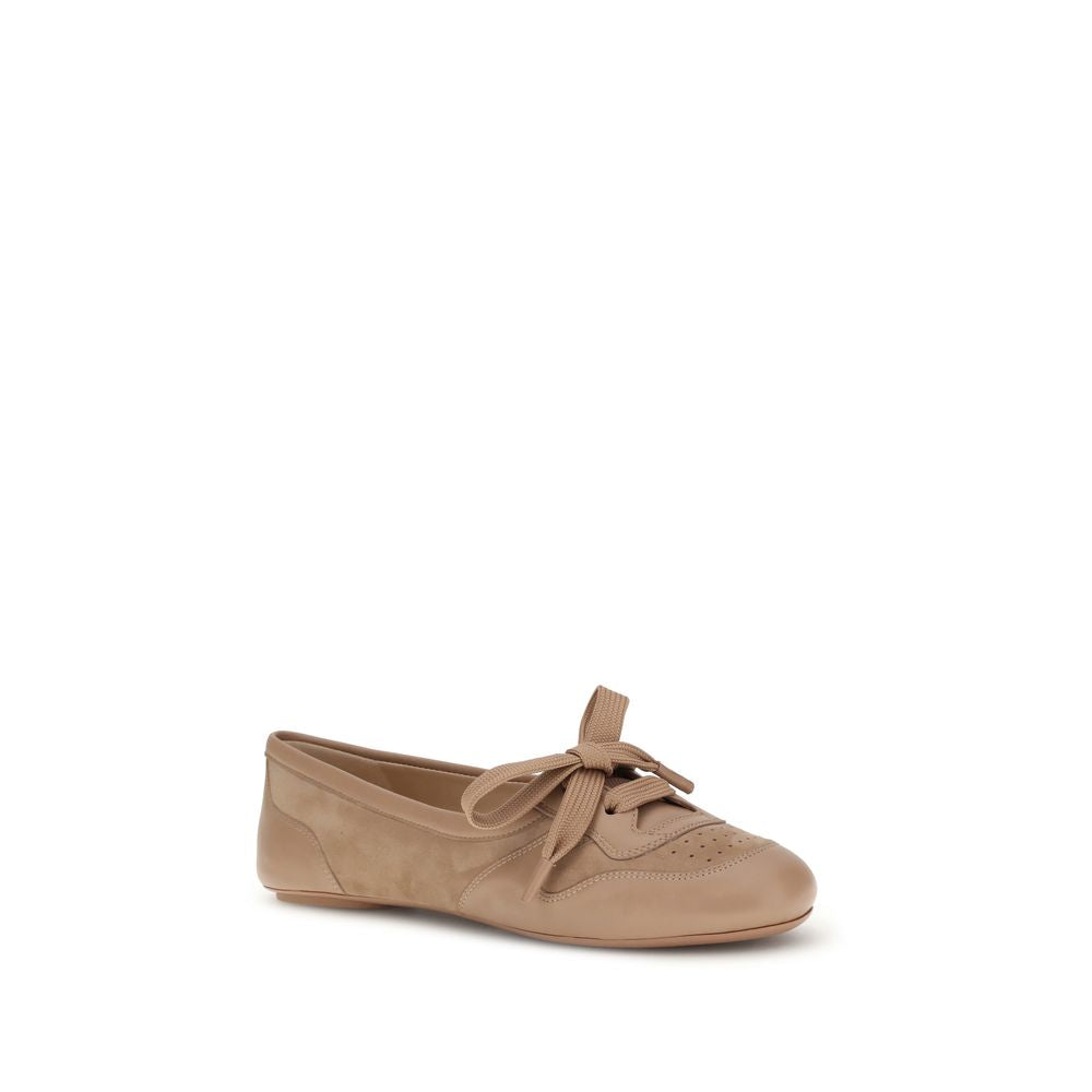Gianvito Rossi Multicolor Calf Leather Bos Taurus Ballet Women's Flats