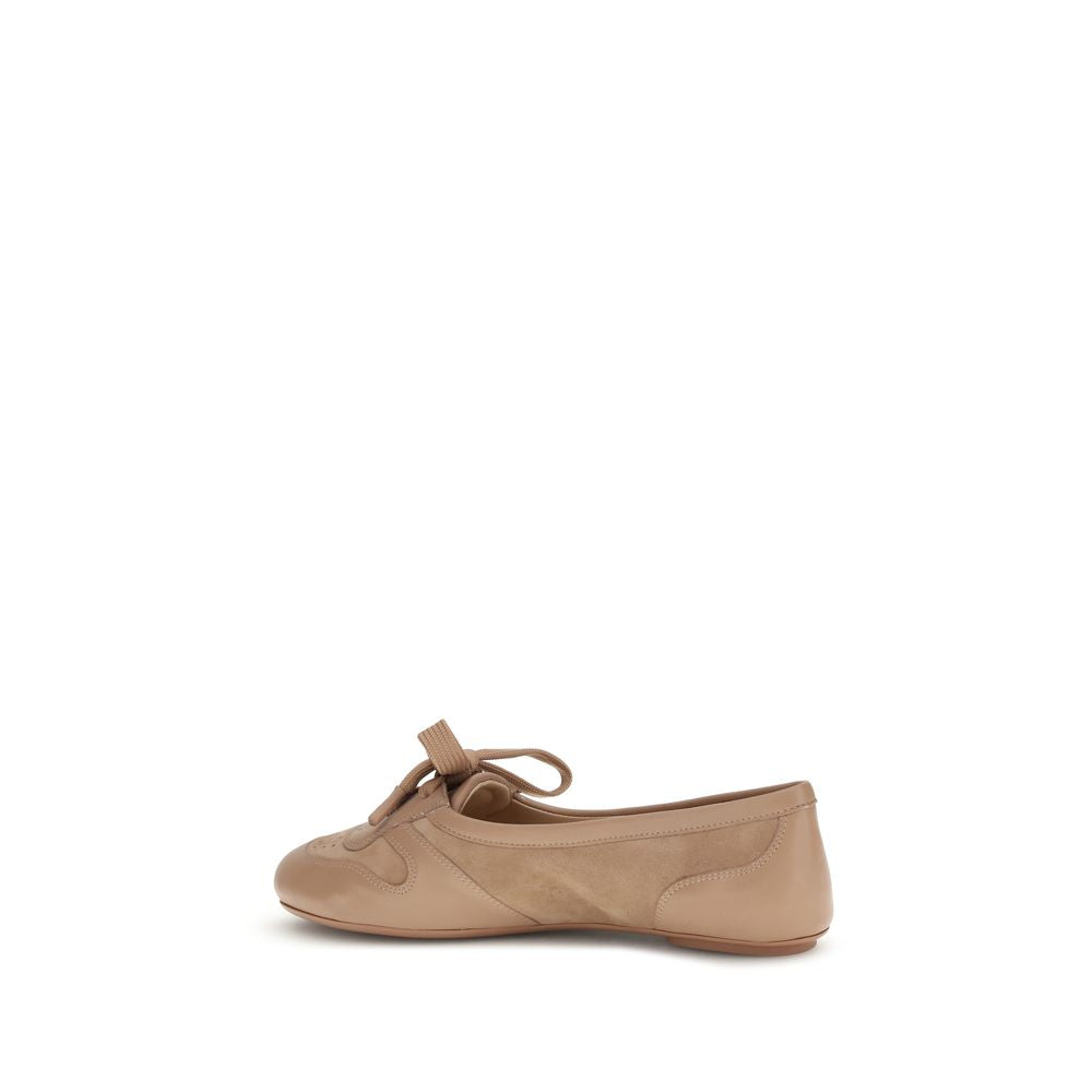 Gianvito Rossi Multicolor Calf Leather Bos Taurus Ballet Women's Flats