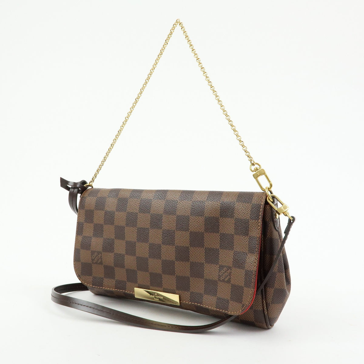 Louis Vuitton Favorite Damier Brown Canvas Handbag (Pre-Owned)