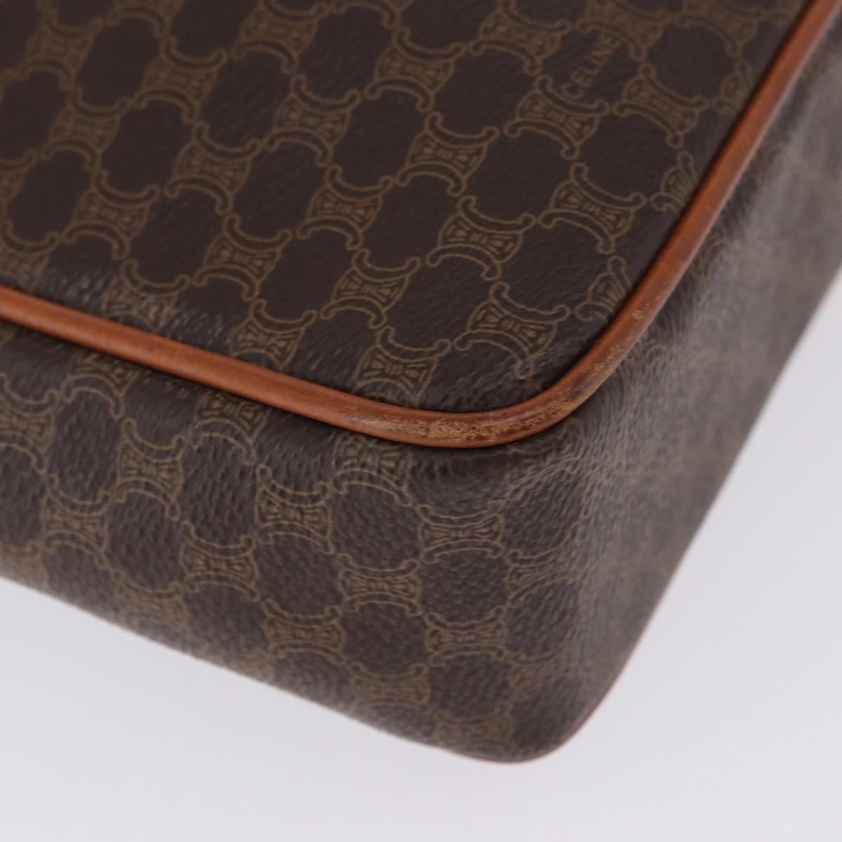 Celine Macadam Canvas And Leather Brown Canvas Briefcase Bag (Pre-Owned)