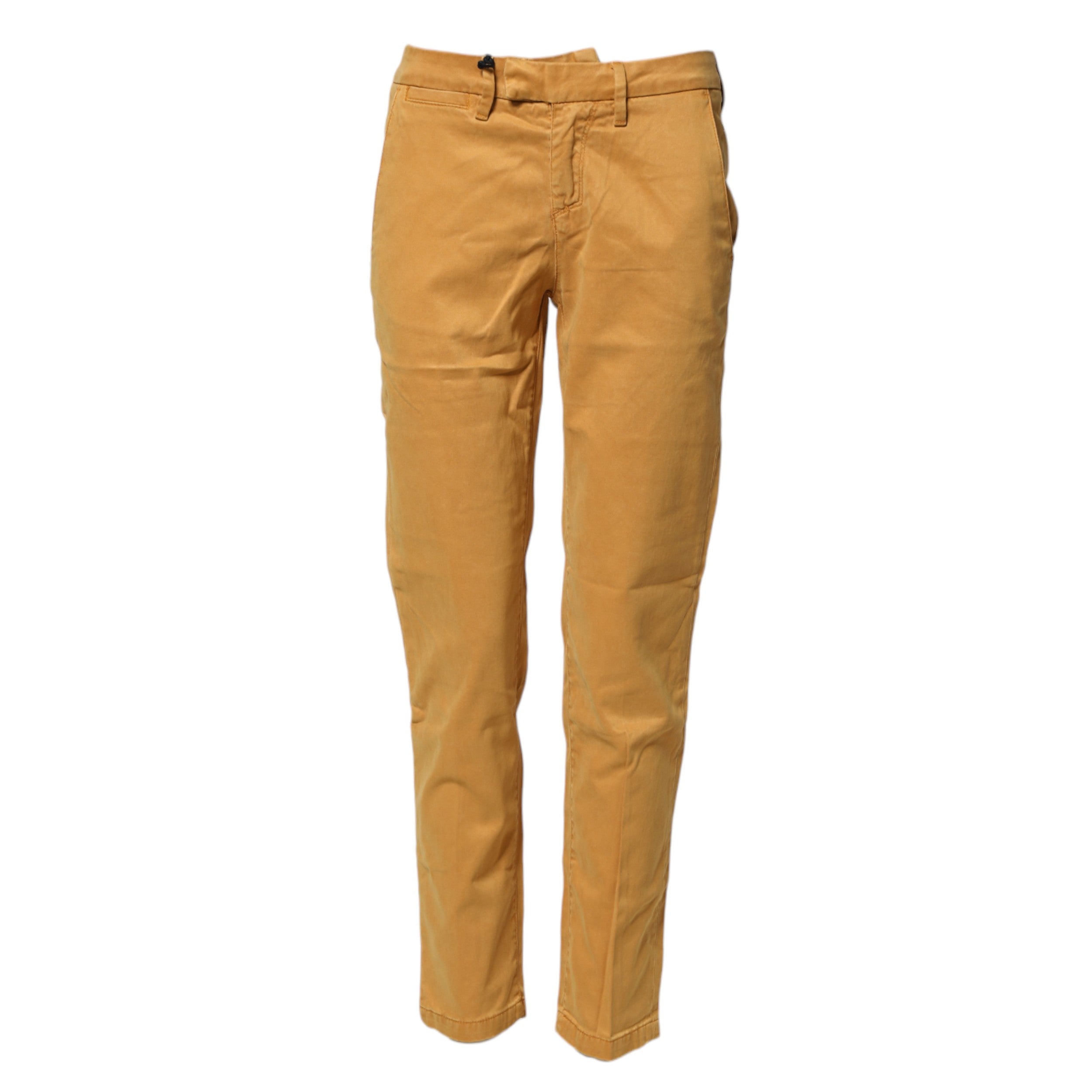 Haikure Beige Tapered Mid Waist Chino Casual Trouser Women's Pants (Pre-Owned)