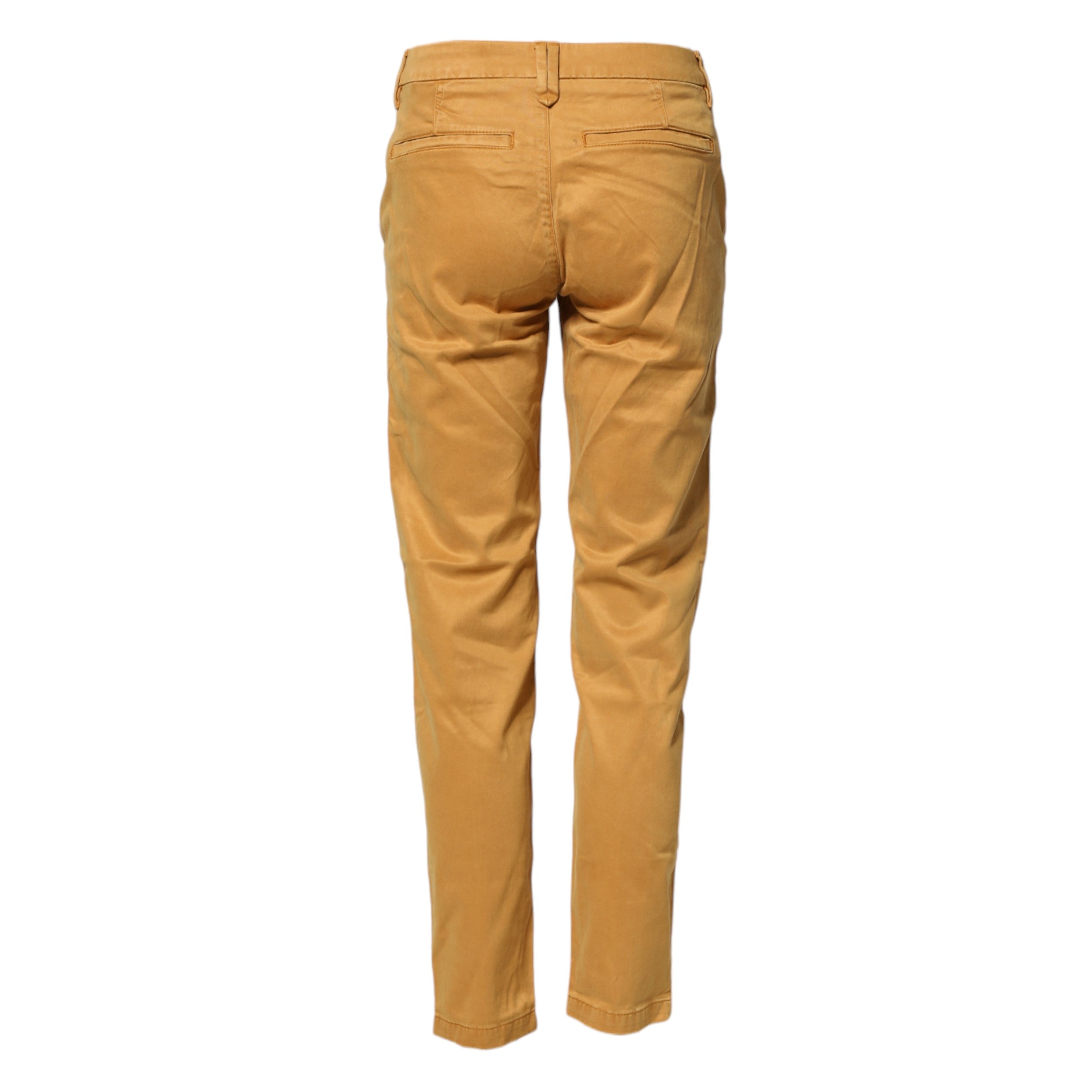 Haikure Beige Tapered Mid Waist Chino Casual Trouser Women's Pants (Pre-Owned)