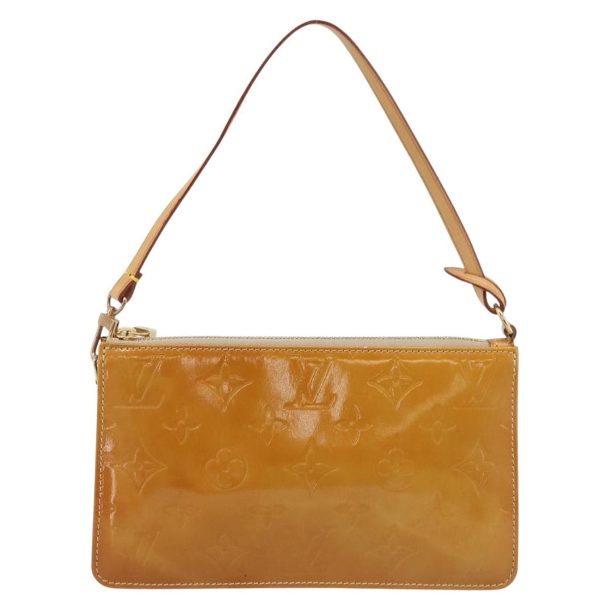 Louis Vuitton Lexington Pochette Patent Leather Beige Patent_Leather Clutche & Pouche Bag (Pre-Owned)