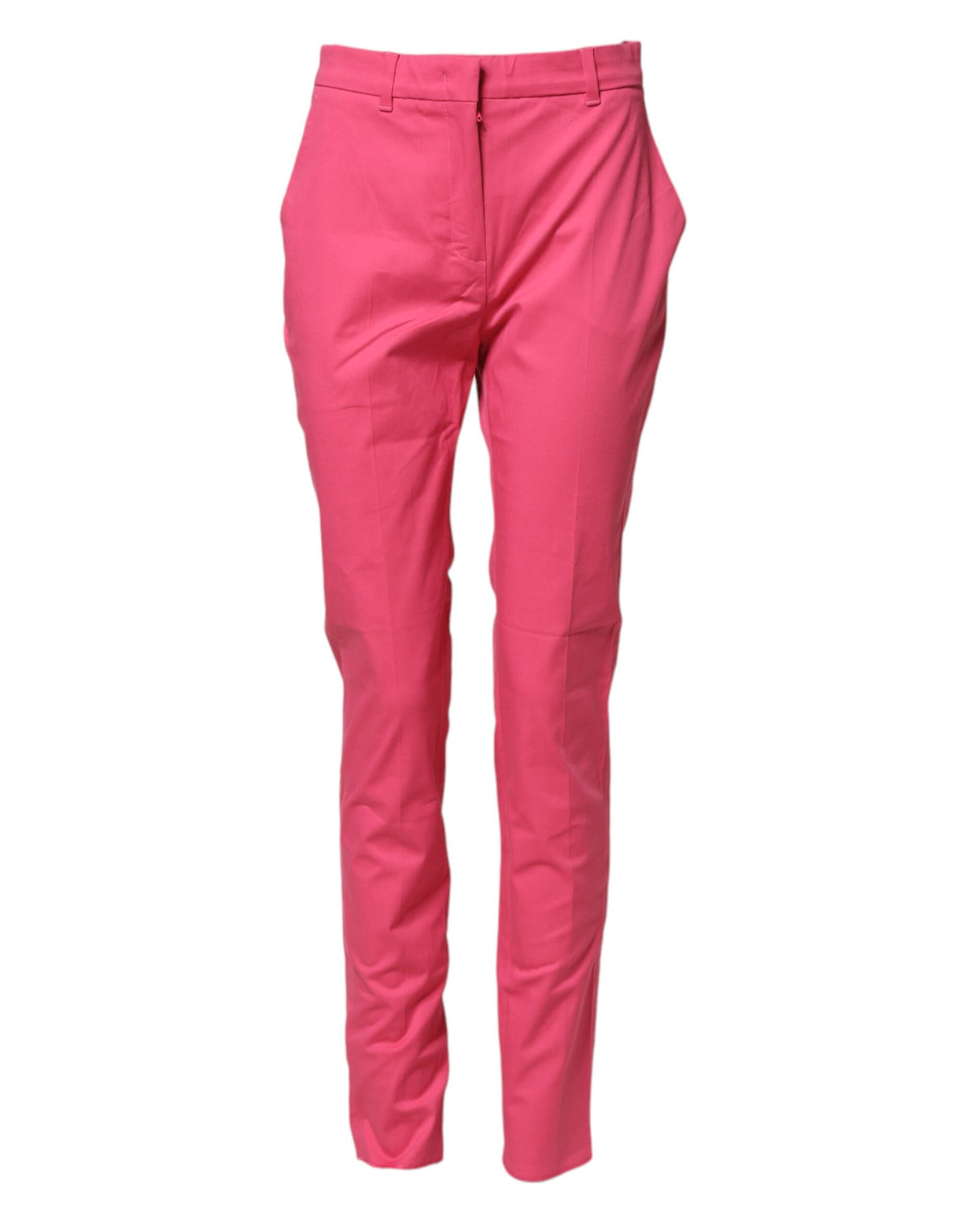 Max Mara Pink Skinny High Waist Chino Trouser Women's Pants (Pre-Owned)