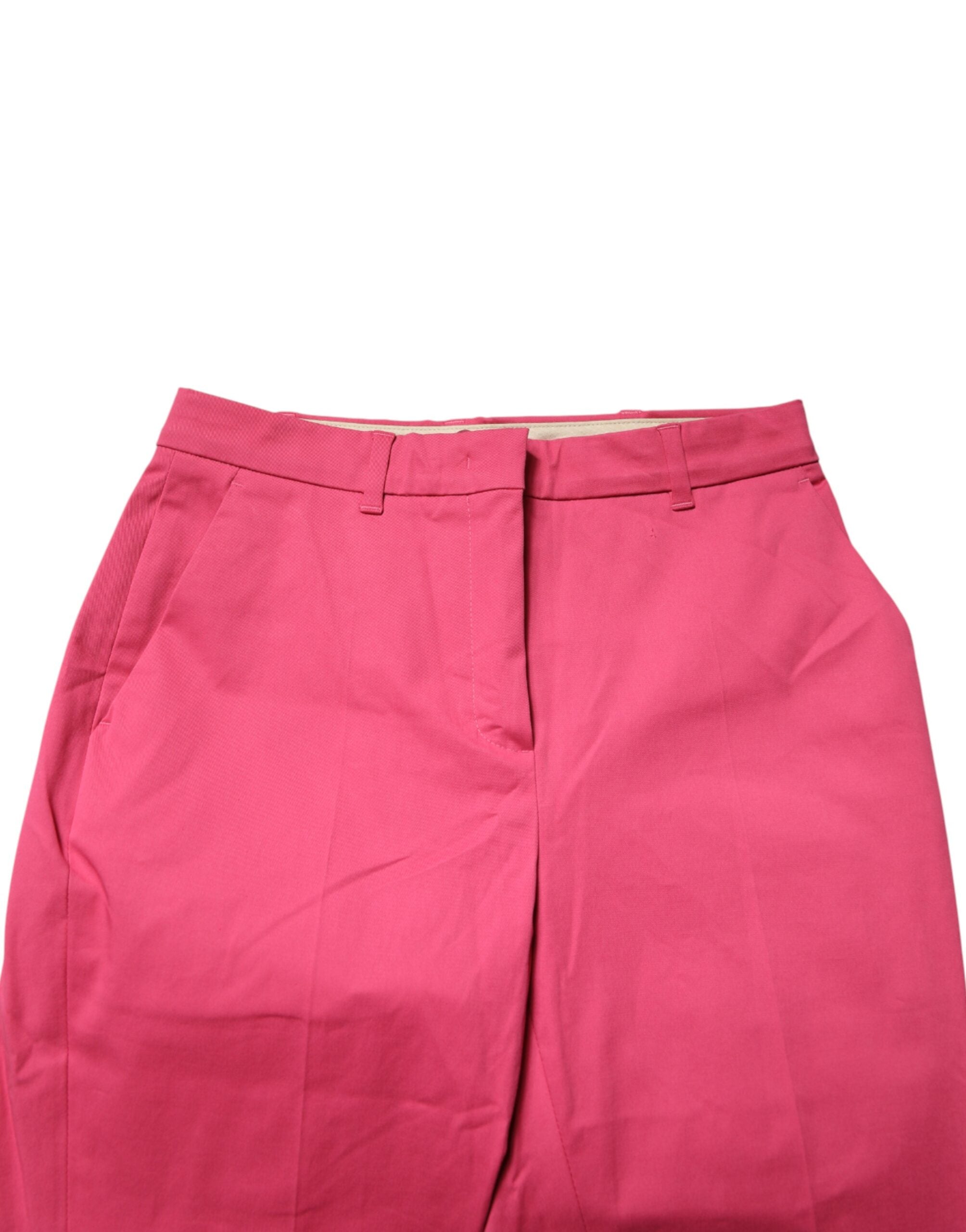 Max Mara Pink Skinny High Waist Chino Trouser Women's Pants (Pre-Owned)