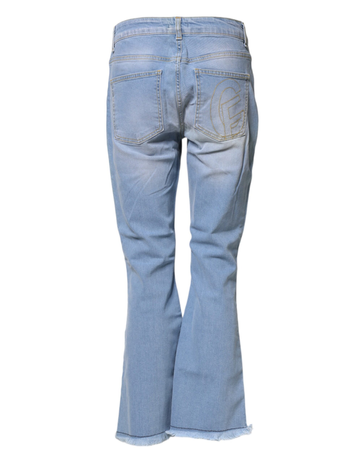 CRISTINAEFFE Light Blue Washed High Waist Bootcut Denim Women's Jeans (Pre-Owned)
