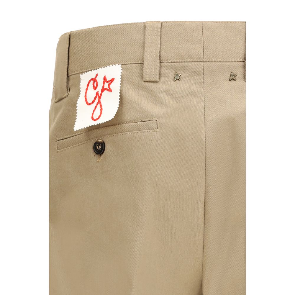 Golden Goose Beige Cotton Chino Men's Pants