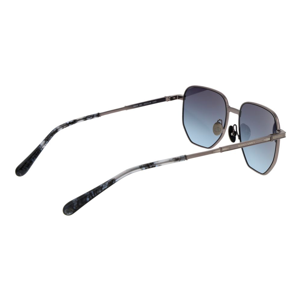 Scotch & Soda Black Metal Men's Sunglasses