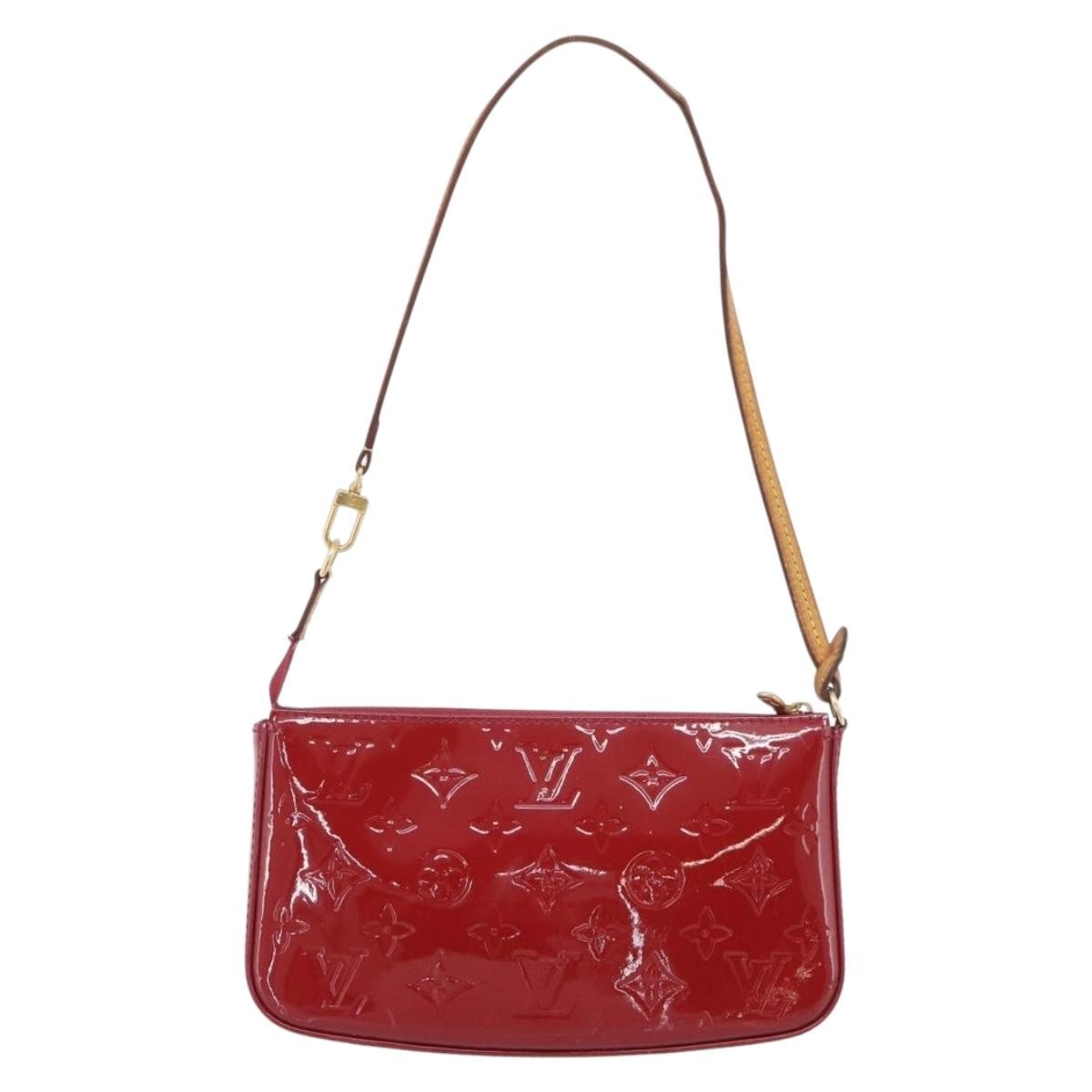 Louis Vuitton Pochette Accessoires Nm Monogram Vernis Pink Patent_Leather Clutche & Pouche Bag (Pre-Owned)