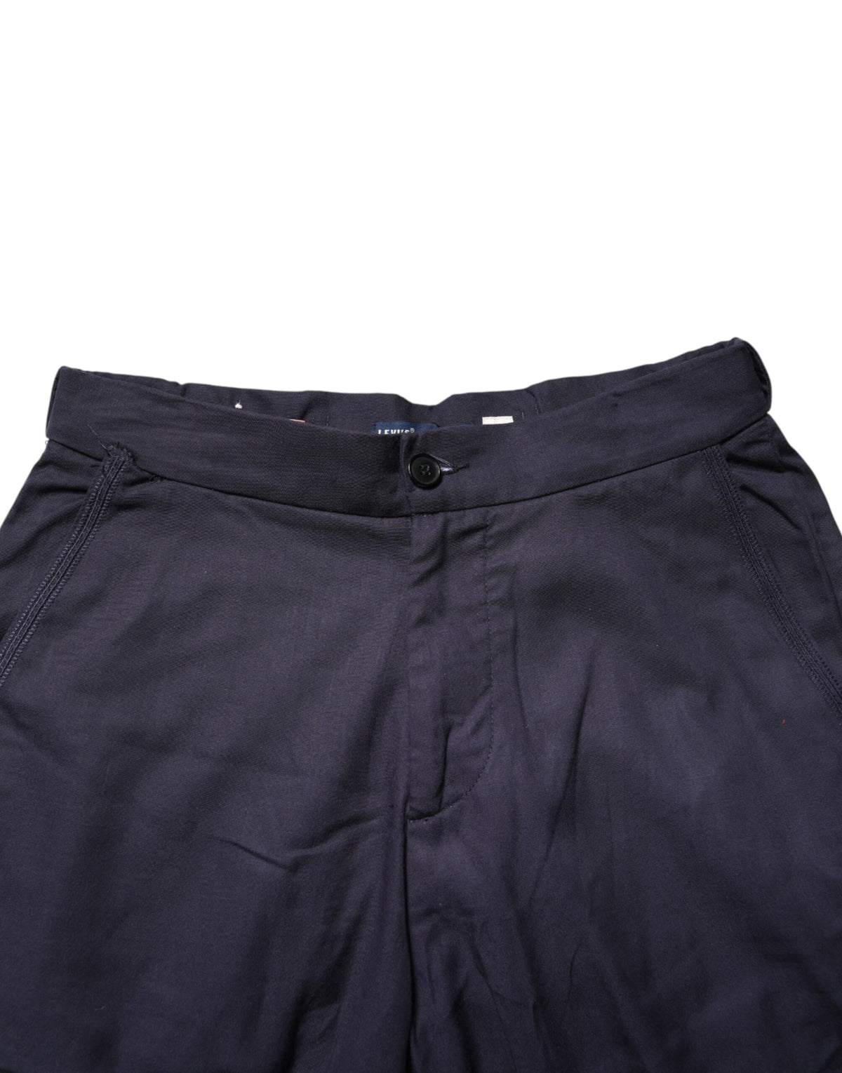 Levi's Navy Blue Straight High Waist Chino Casual Trouser Women's Pants