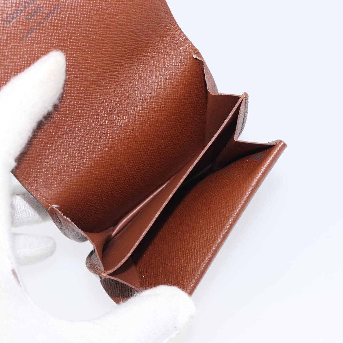 Louis Vuitton Porte Monnaie Gousset Canvas Brown Canvas Wallets Accessory (Pre-Owned)