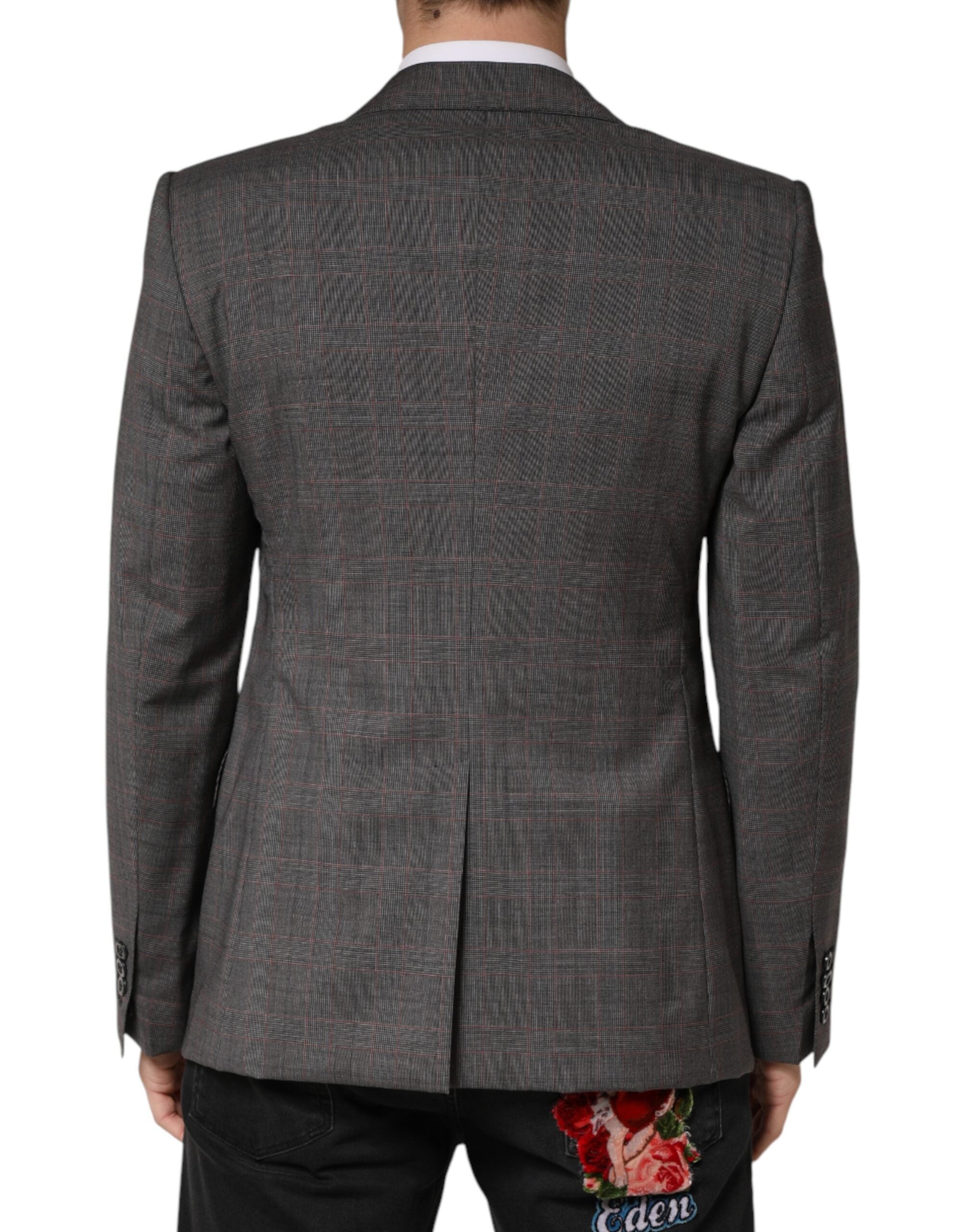 Dolce & Gabbana Gray Wool Single Breasted 2 Button Men's Blazer (Pre-Owned)