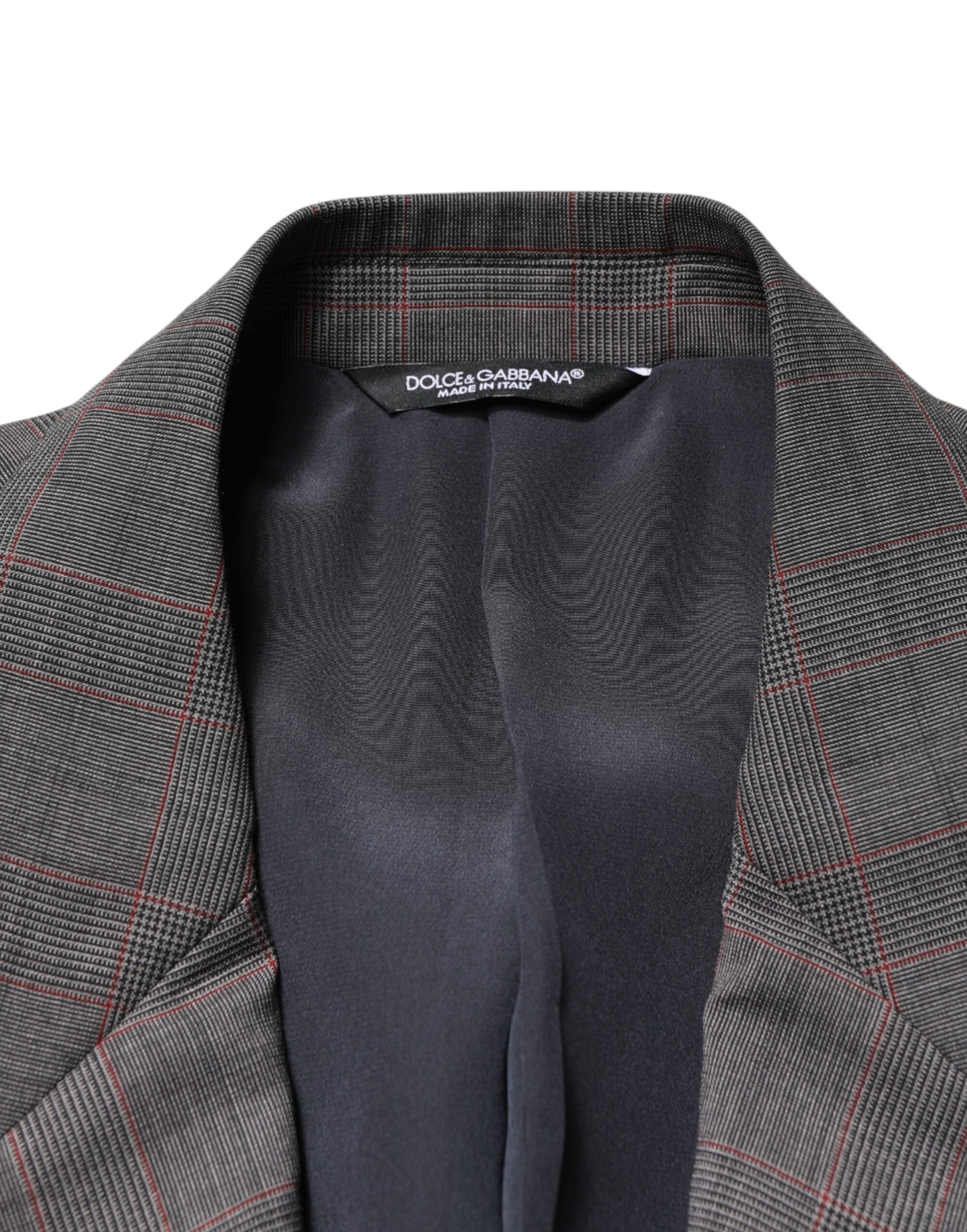 Dolce & Gabbana Gray Wool Single Breasted 2 Button Men's Blazer (Pre-Owned)