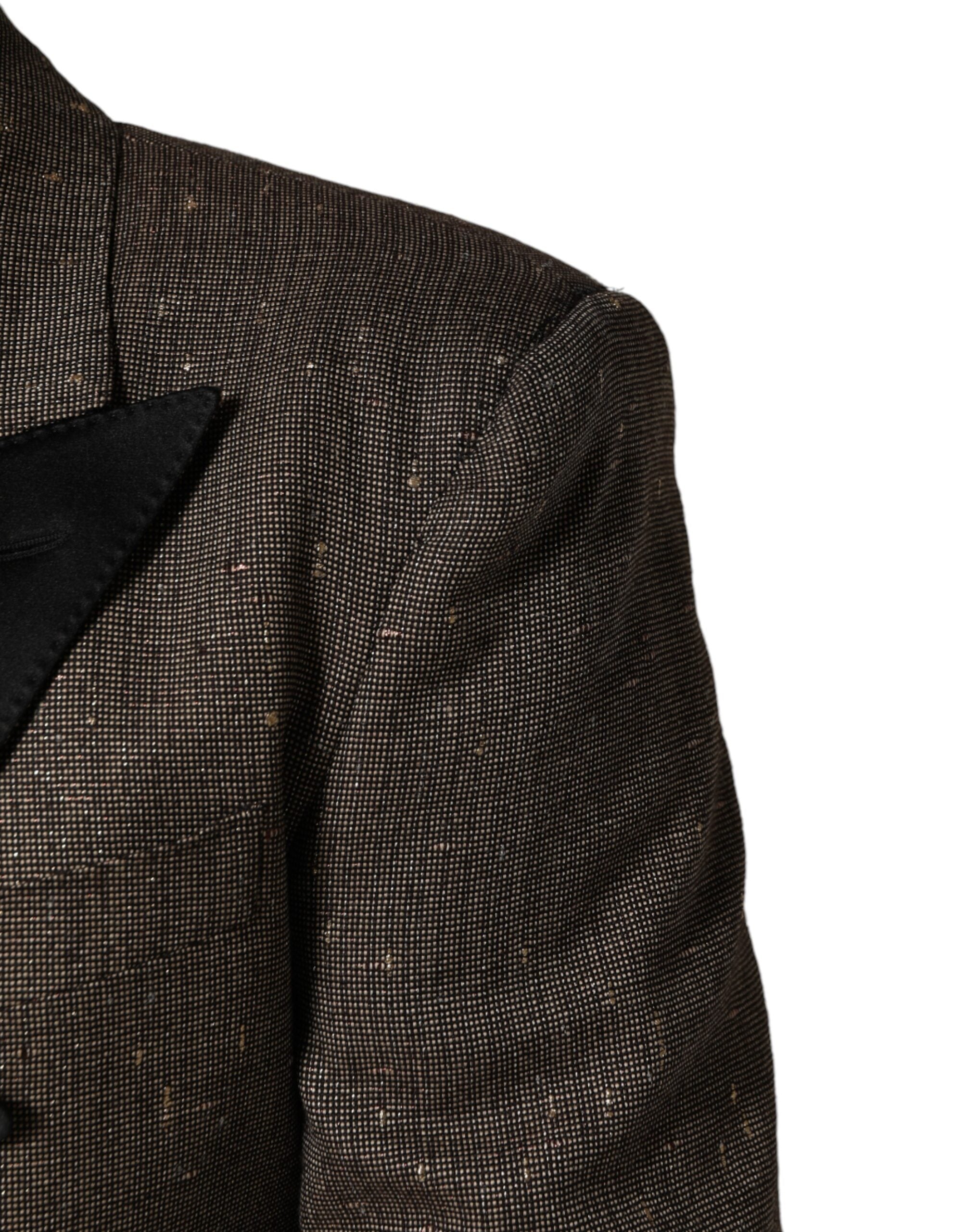 Dolce & Gabbana Gray Double Breasted 2 Button Jacket Men's Blazer