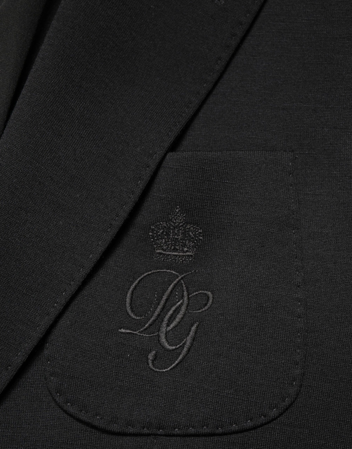 Dolce & Gabbana Black Wool Single Breasted 2 Button Men's Blazer