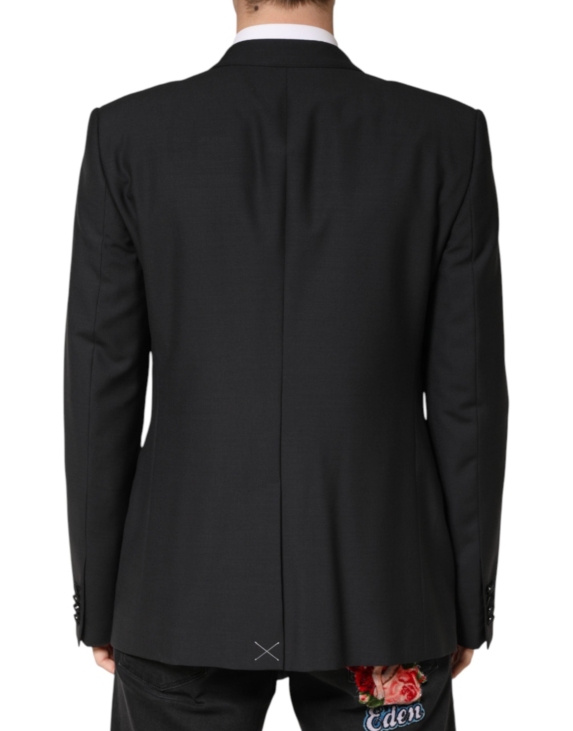 Dolce & Gabbana Black MARTINI Single Breasted Jacket Men's Blazer