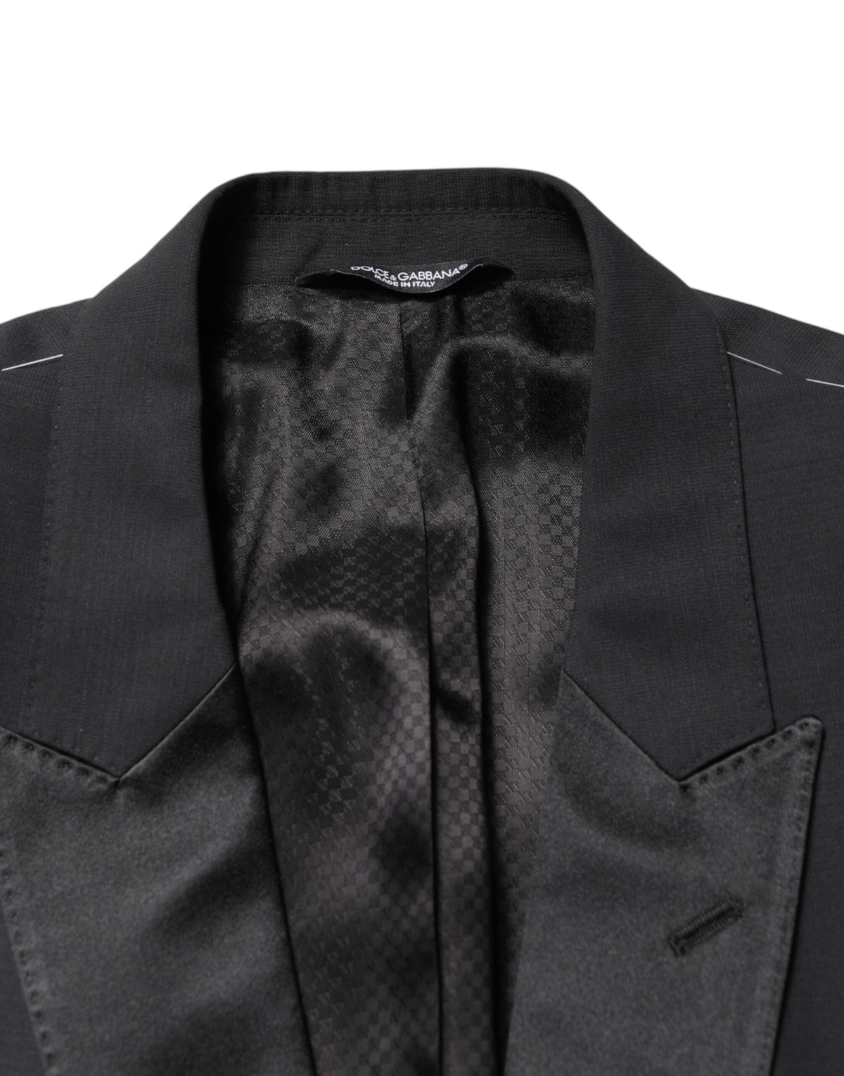 Dolce & Gabbana Black MARTINI Single Breasted Jacket Men's Blazer
