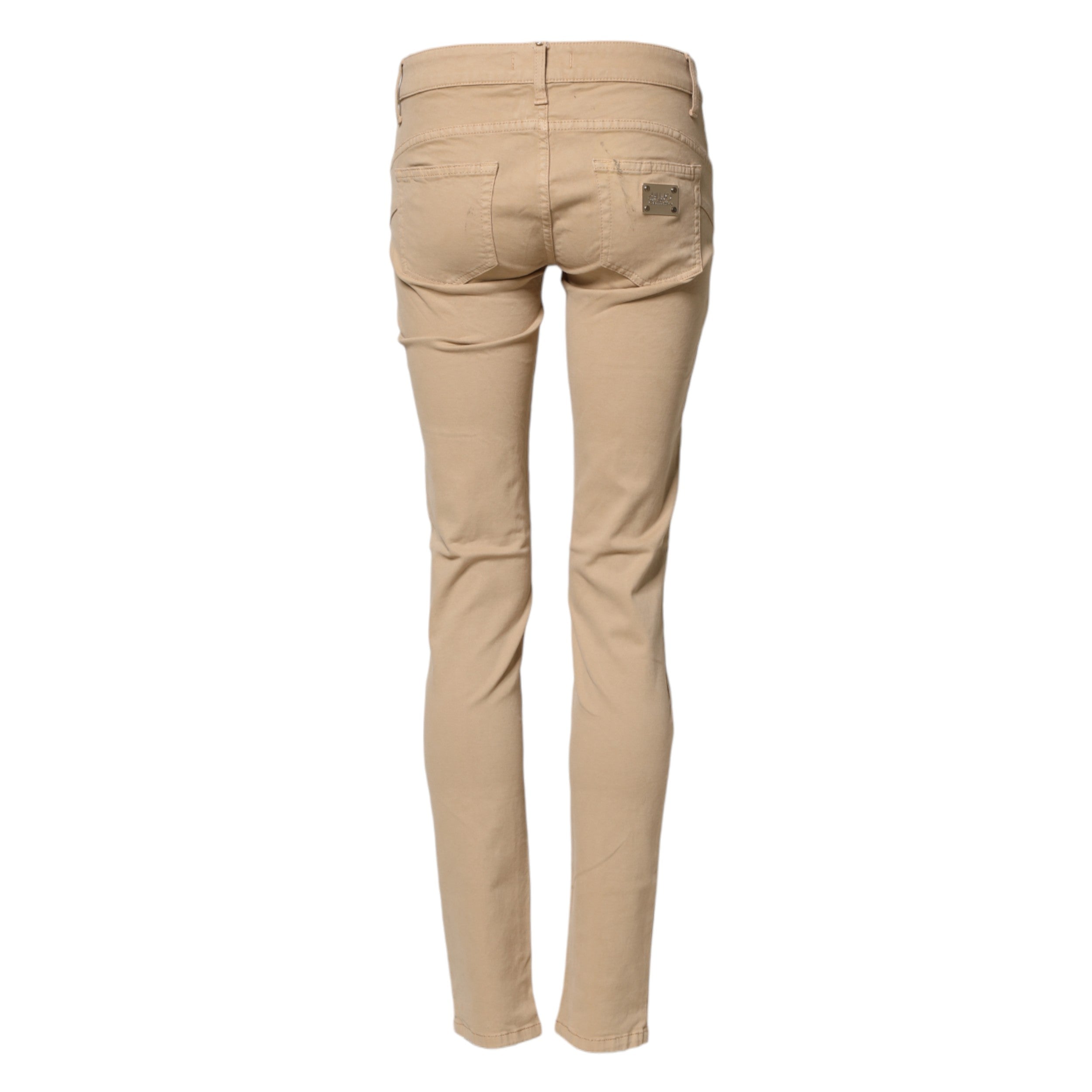 Liu Jo Beige Skinny Low Waist Denim Casual Trouser Women's Jeans (Pre-Owned)