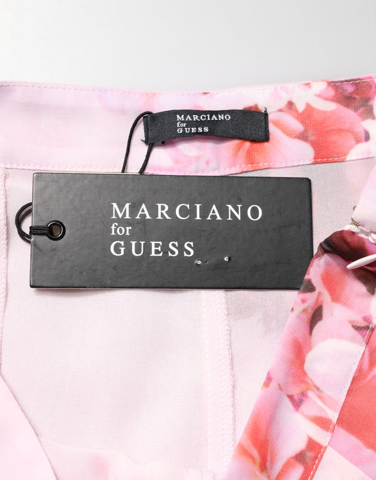 Guess By Marciano Pink Floral Flared High Waist Trouser Women's Pants (Pre-Owned)