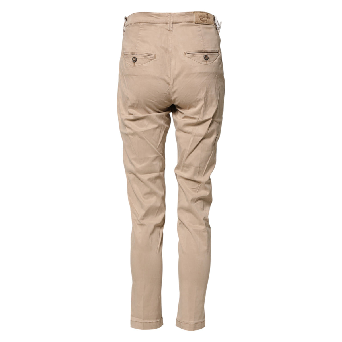 Jacob Cohen Beige Lyocell Skinny High Waist Chino Casual Women's Pants