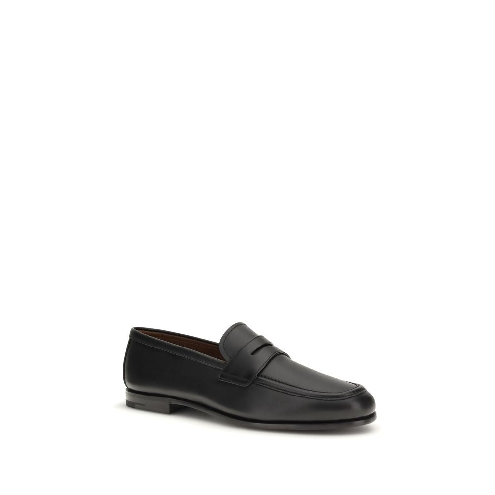 Church's Black Calf Leather Bos Taurus Slip-On Men's Loafers