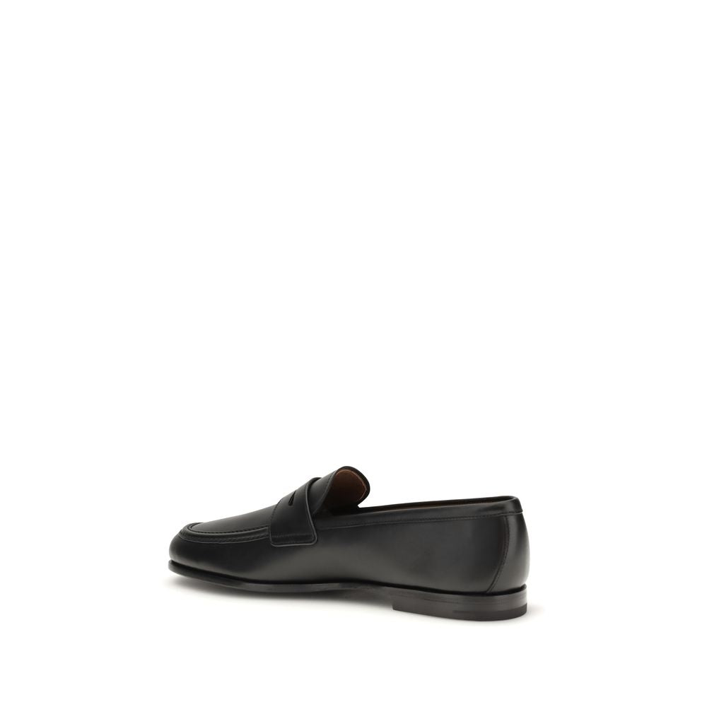 Church's Black Calf Leather Bos Taurus Slip-On Men's Loafers