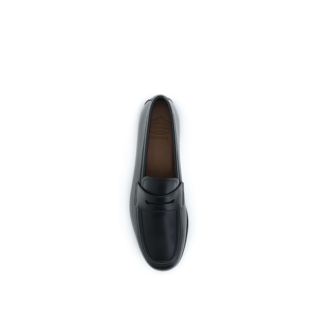 Church's Black Calf Leather Bos Taurus Slip-On Men's Loafers