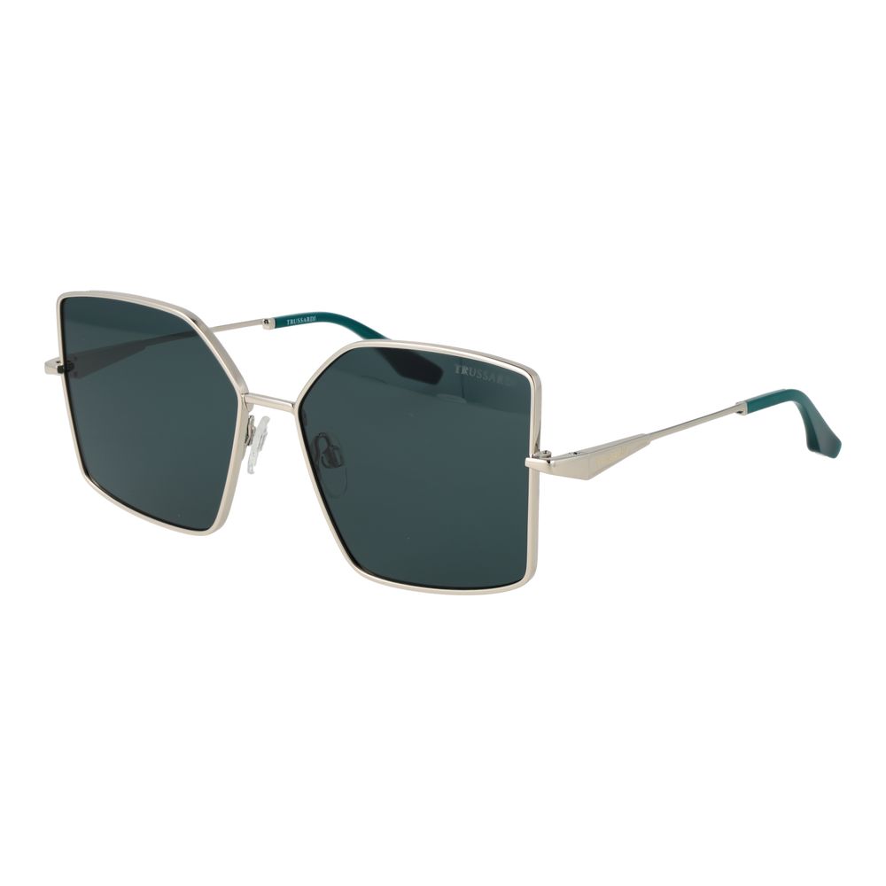 Trussardi Silver Metal Women's Sunglasses