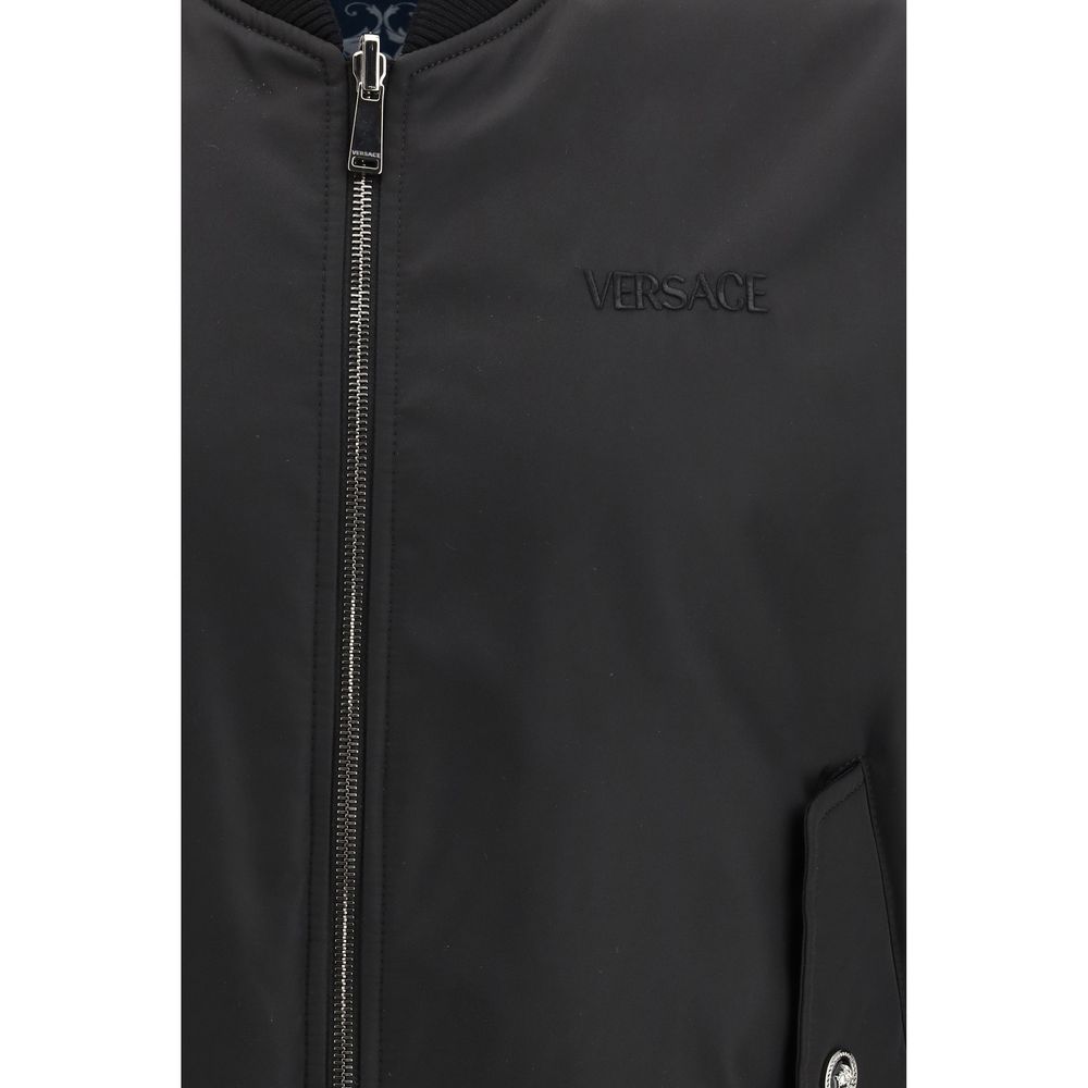 Versace Black Polyamide Men's Jacket