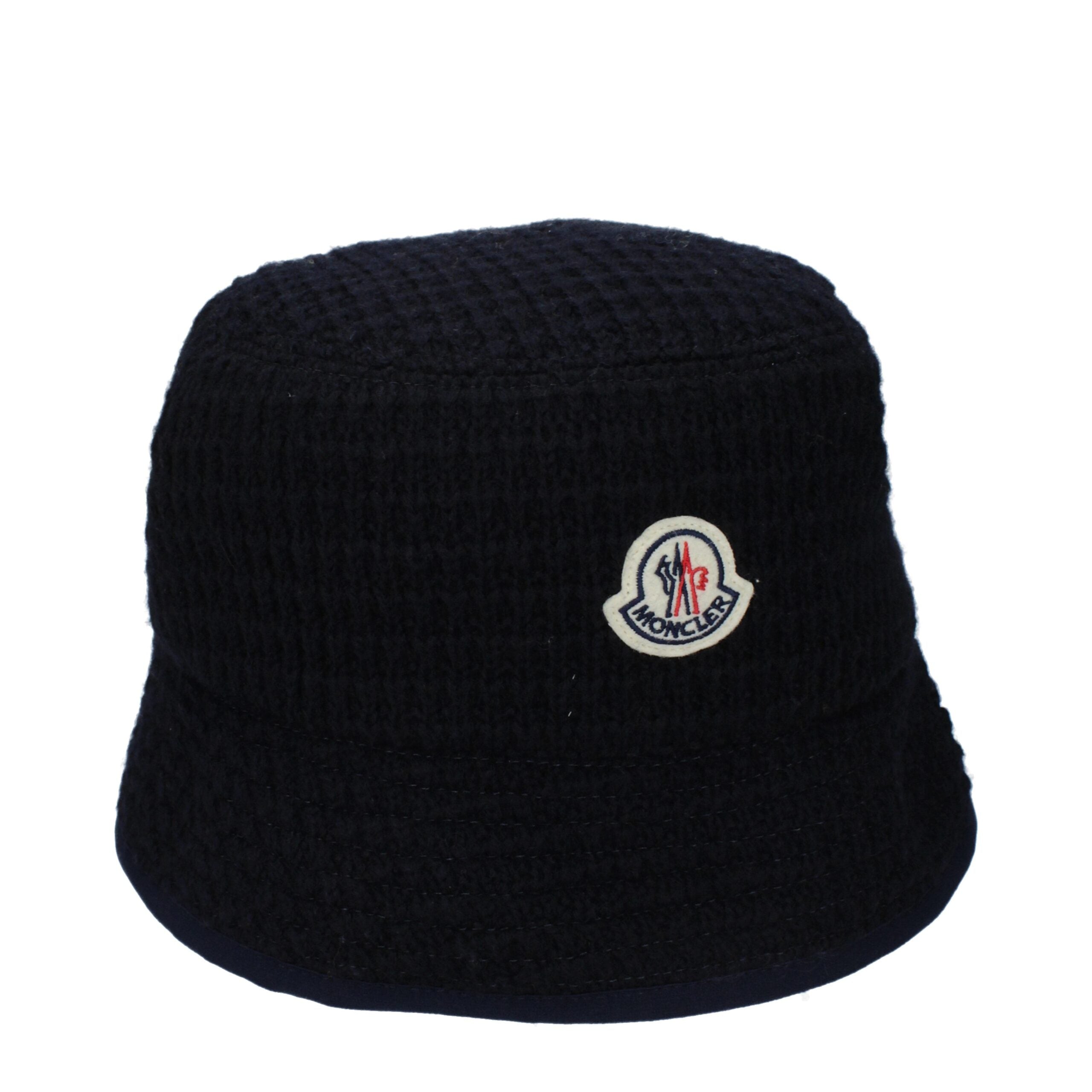 Moncler Blue Wool Bucket Men's Hat