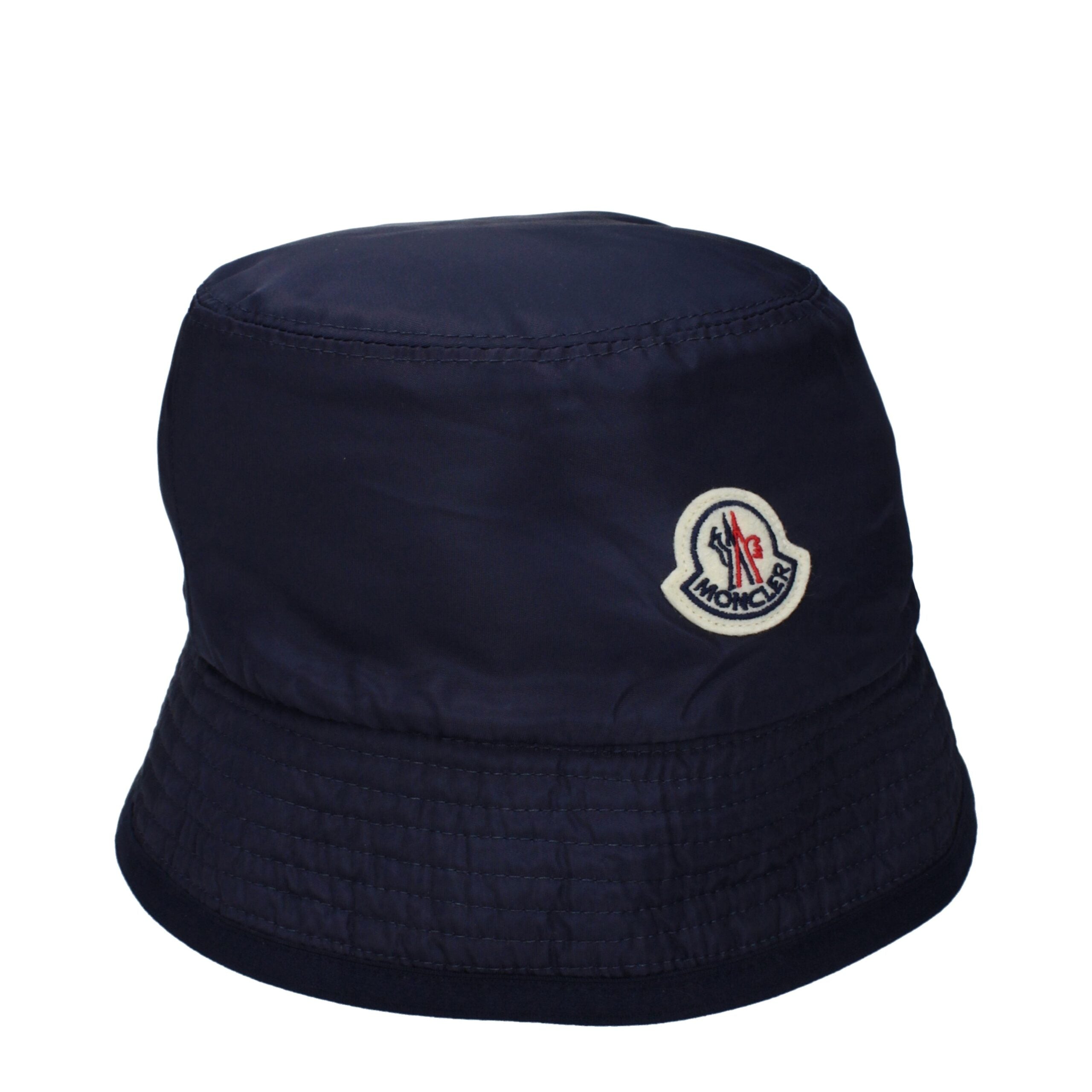 Moncler Blue Wool Bucket Men's Hat