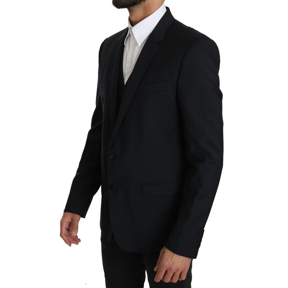 Dolce & Gabbana Blue Viscose Two-Piece Men's Suit
