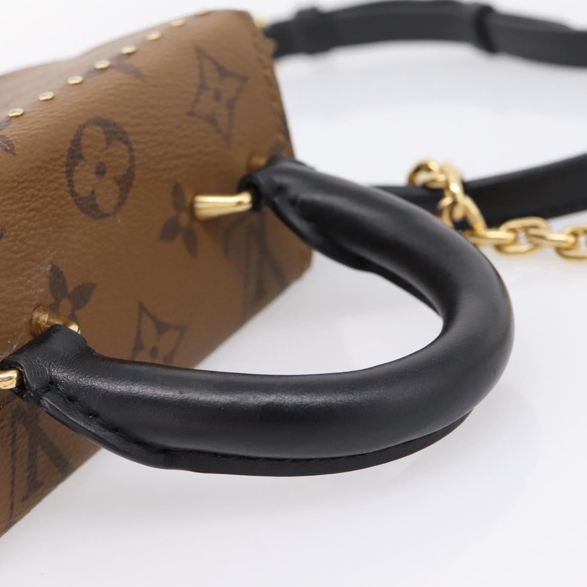 Louis Vuitton Camera Box Nm Studded Reverse Monogram Canvas Brown Canvas Handbag (Pre-Owned)