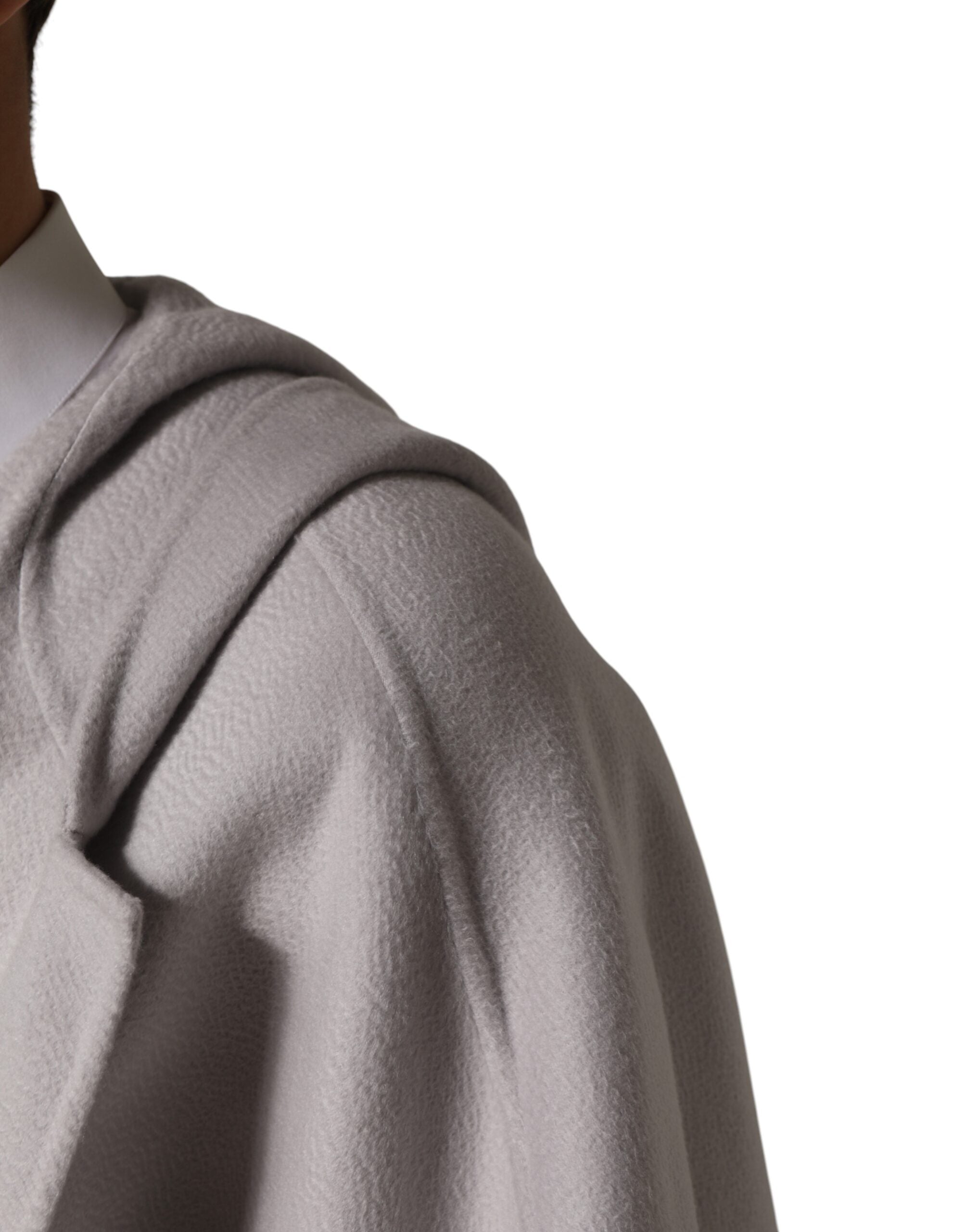 Dolce & Gabbana Off White Belted Long Trench Coat Men Men's Jacket