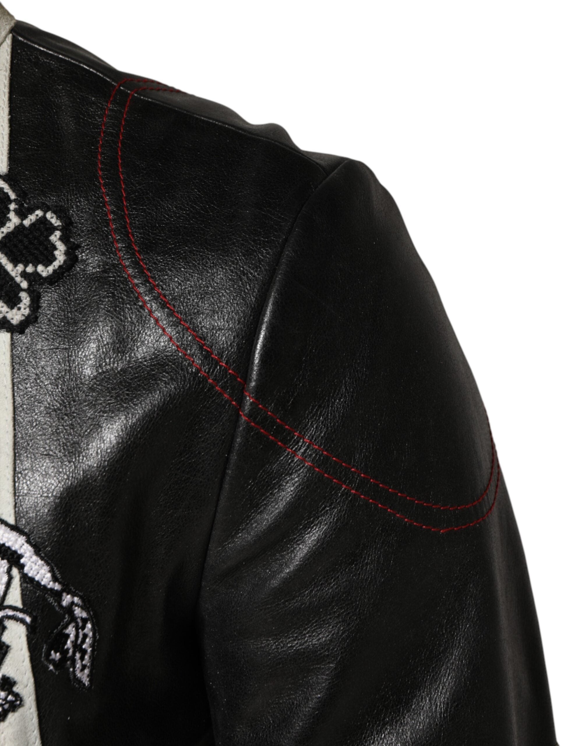 Dolce & Gabbana Multicolor Guns n' Roses Full Zip Men Biker Men's Jacket