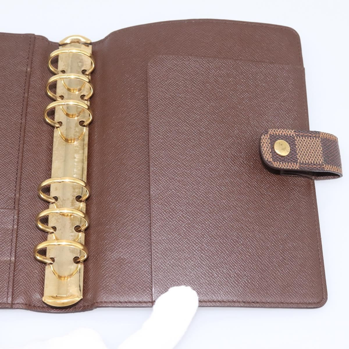 Louis Vuitton Agenda Cover Damier Canvas Brown Canvas Wallets Accessory (Pre-Owned)