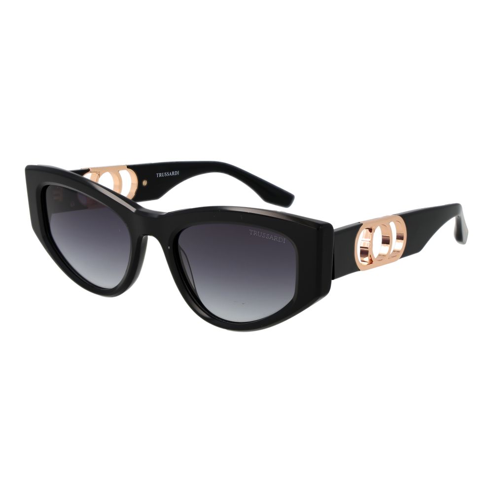 Trussardi Black Acetate Women's Sunglasses