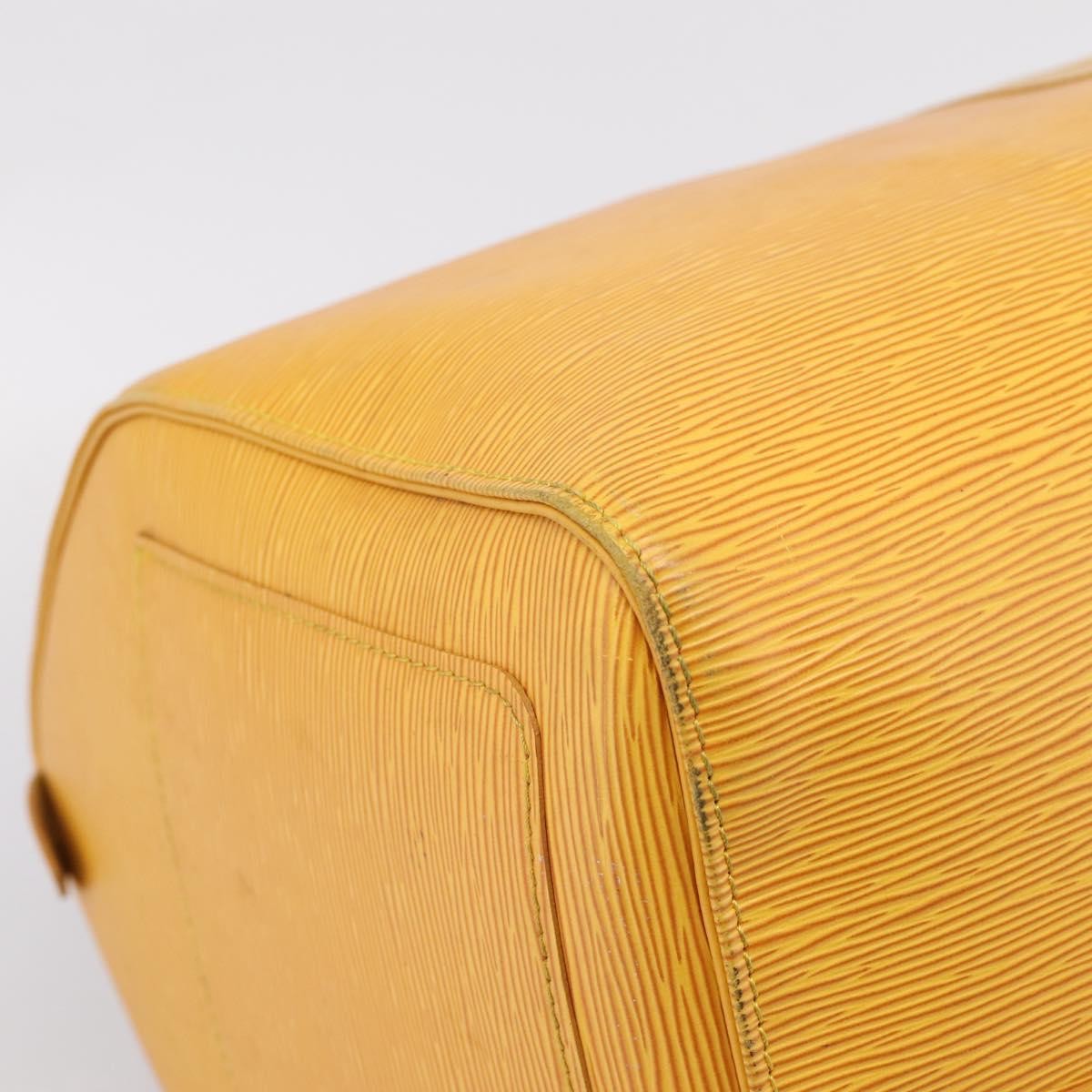 Louis Vuitton Keepall Epi Leather Yellow Leather Travel Bag Bag (Pre-Owned)