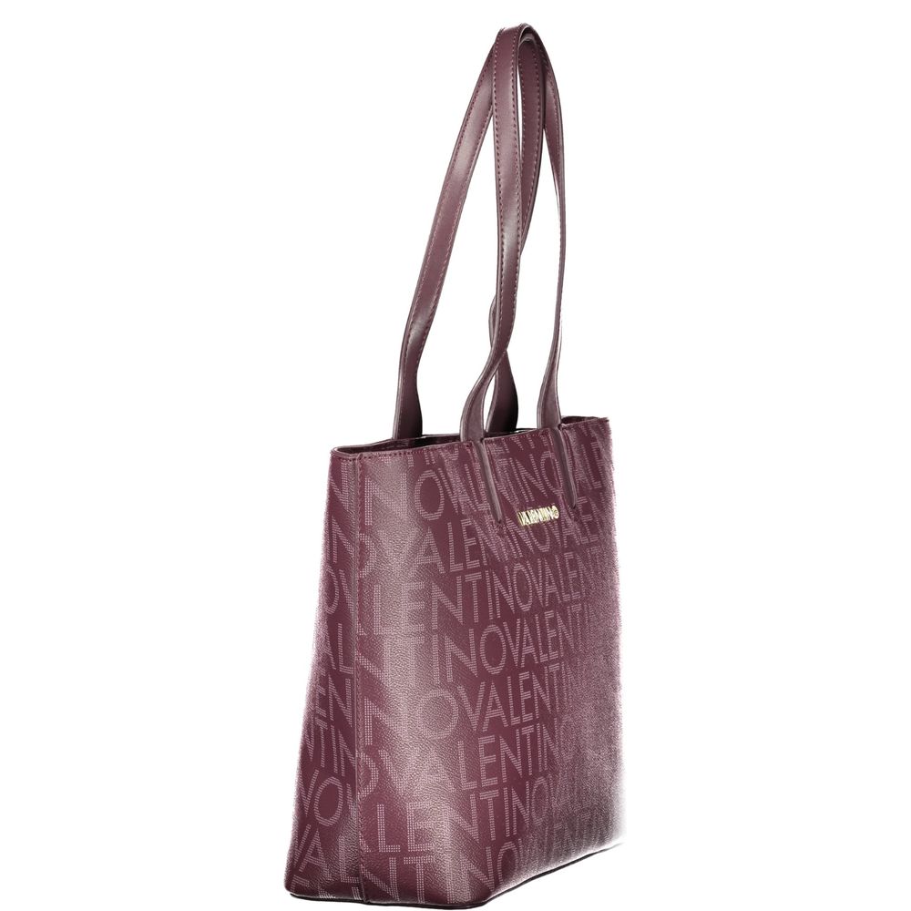 Mario Valentino Rosso Polyurethane Women's Bag with Women's Handles