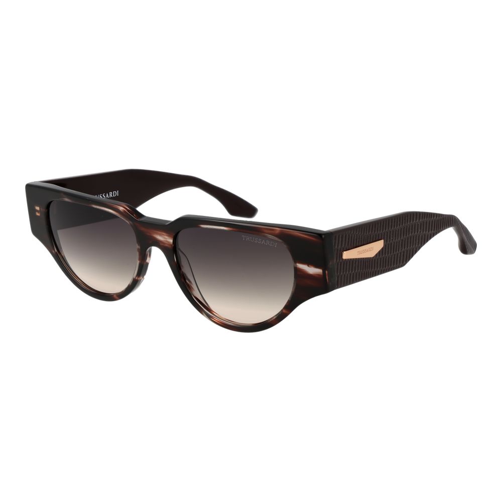 Trussardi Brown Acetate Women's Sunglasses