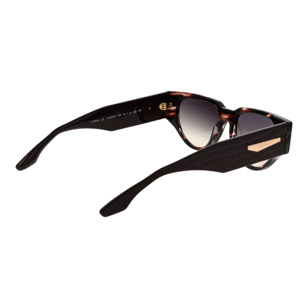 Trussardi Brown Acetate Women's Sunglasses