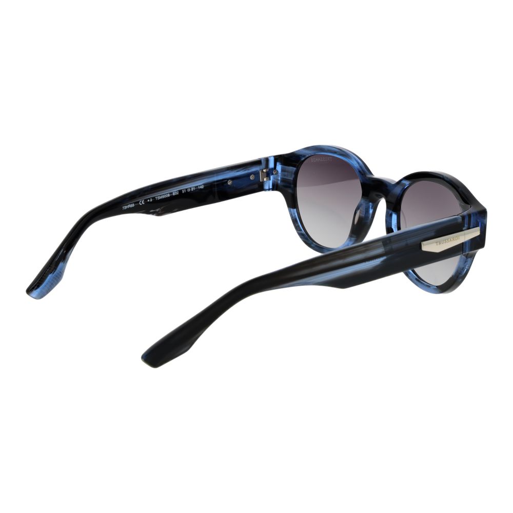 Trussardi Black Acetate Men's Sunglasses