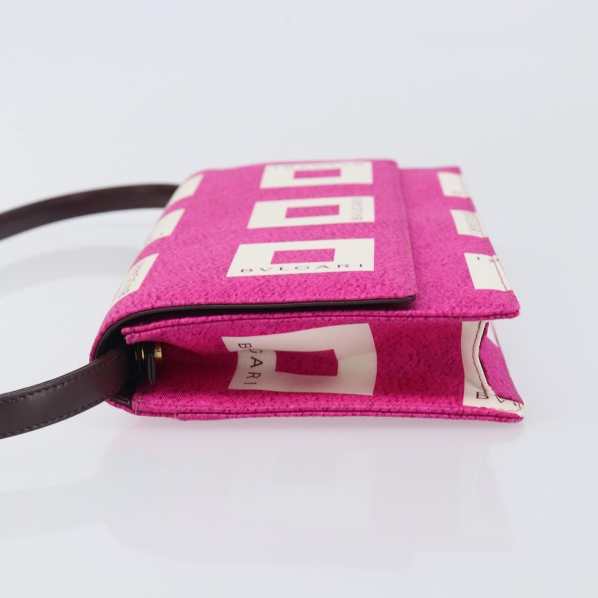 Bvlgari Clutch Canvas And Leather Pink Canvas Clutche & Pouche Bag (Pre-Owned)