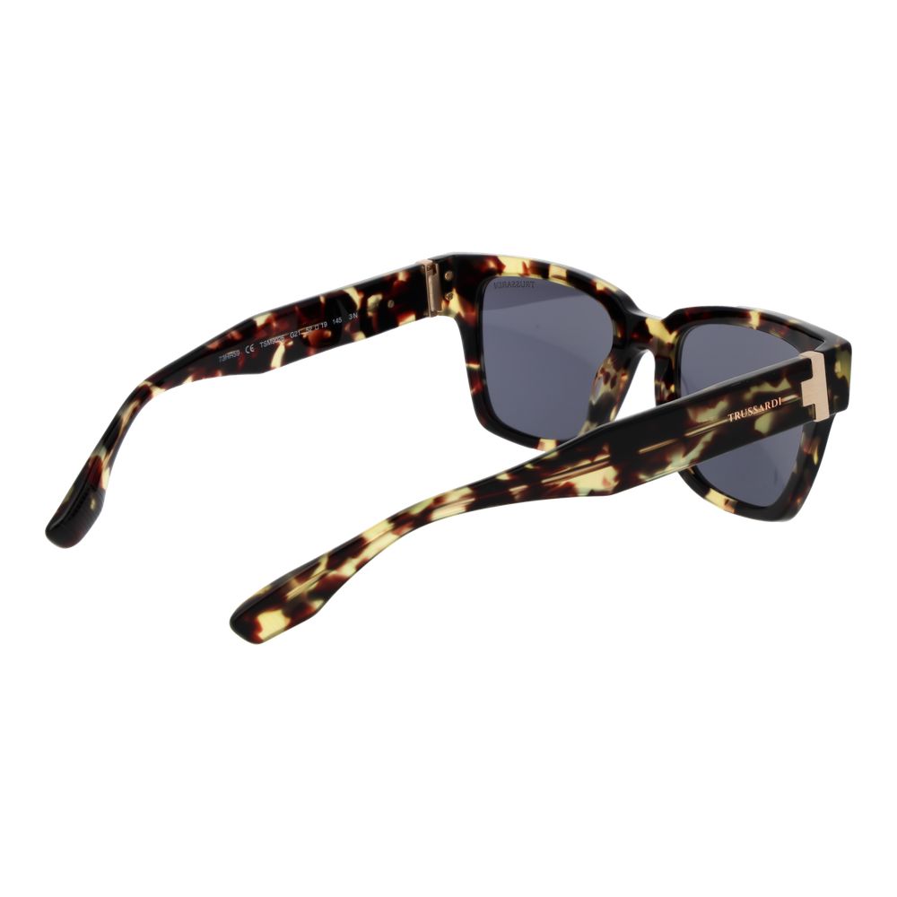Trussardi Brown Acetate Men's Sunglasses