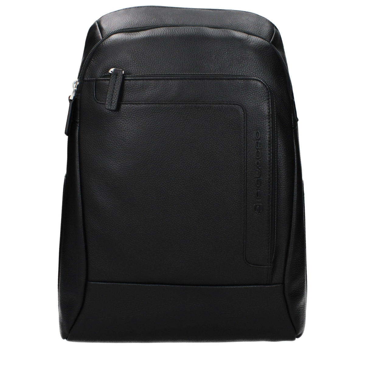 Piquadro Black Leather Men's Backpack